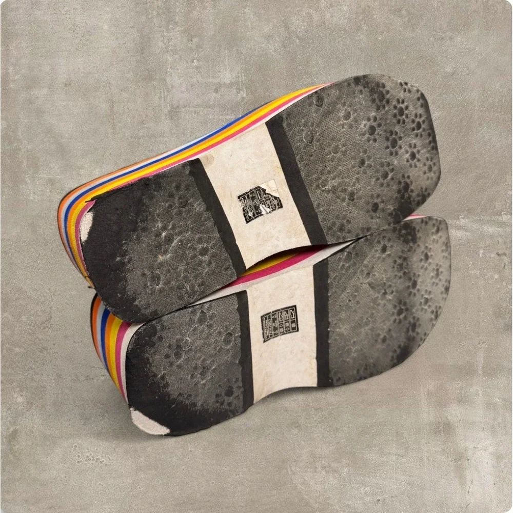 Rocket Dog rainbow platform flip flops size 9 Y2K‎ chunky wedges